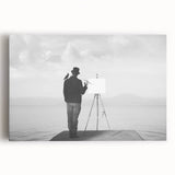 Modern Cityscape Wall Art – Surreal Artist Reflection Print