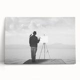 Modern Cityscape Wall Art – Surreal Artist Reflection Print