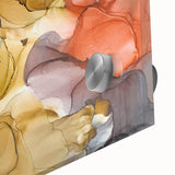 Warm Tones Abstract Fluid Canvas Art - Contemporary Fluid Artwork