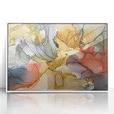 Warm Tones Abstract Fluid Canvas Art - Contemporary Fluid Artwork