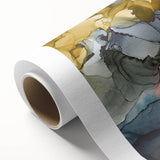 Warm Tones Abstract Fluid Canvas Art - Contemporary Fluid Artwork