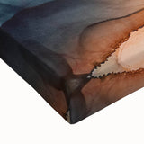 Warm Tones Abstract Fluid Canvas Art - Contemporary Fluid Artwork