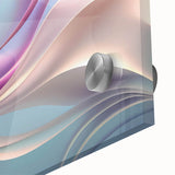 Elegant Abstract Art Design – Blue, Lilac & Pink Luxury Canvas