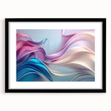 Elegant Abstract Art Design – Blue, Lilac & Pink Luxury Canvas