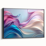 Elegant Abstract Art Design – Blue, Lilac & Pink Luxury Canvas