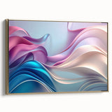 Elegant Abstract Art Design – Blue, Lilac & Pink Luxury Canvas