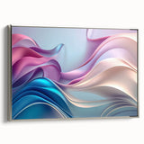 Elegant Abstract Art Design – Blue, Lilac & Pink Luxury Canvas