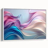 Elegant Abstract Art Design – Blue, Lilac & Pink Luxury Canvas