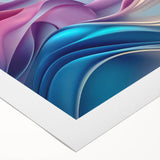 Elegant Abstract Art Design – Blue, Lilac & Pink Luxury Canvas