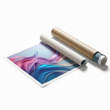 Elegant Abstract Art Design – Blue, Lilac & Pink Luxury Canvas