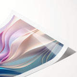 Elegant Abstract Art Design – Blue, Lilac & Pink Luxury Canvas