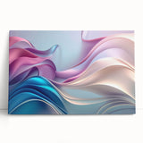 Elegant Abstract Art Design – Blue, Lilac & Pink Luxury Canvas