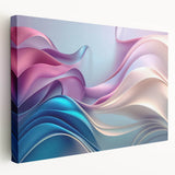Elegant Abstract Art Design – Blue, Lilac & Pink Luxury Canvas