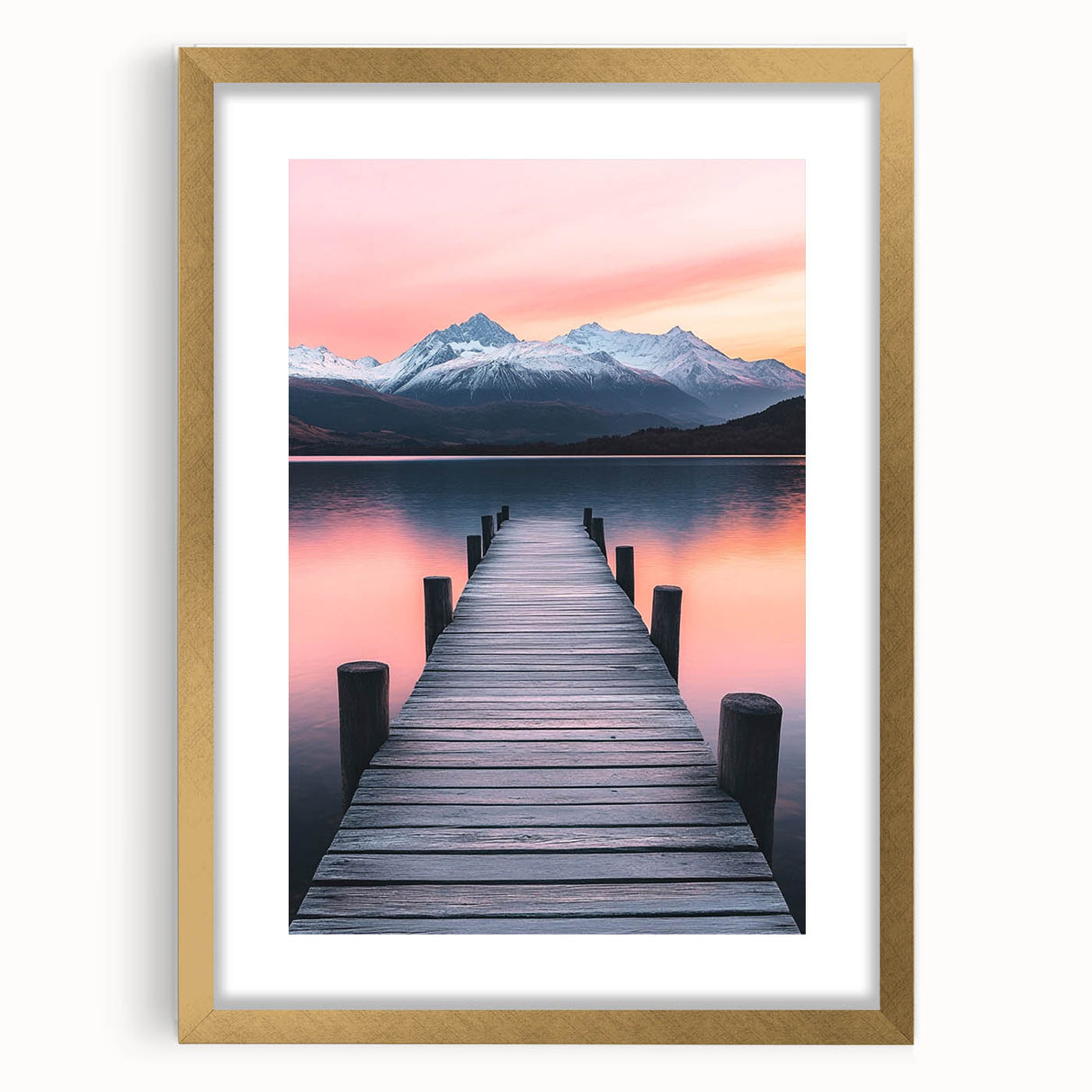 Tranquil Pier Sunset – Scenic Landscape & Nature Art Prints