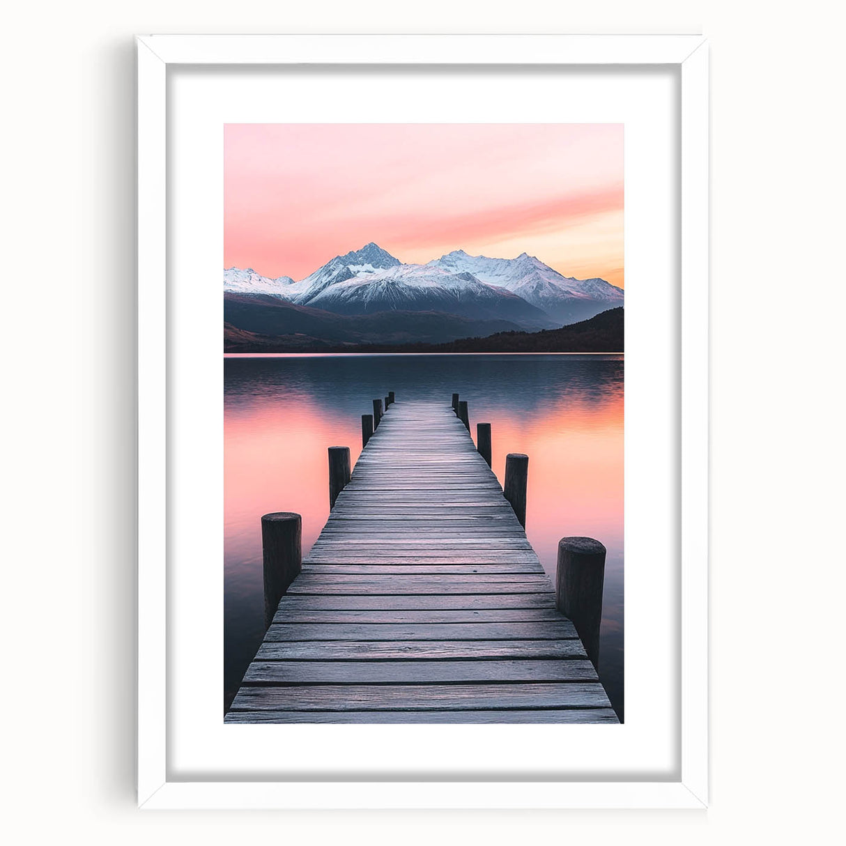 Tranquil Pier Sunset – Scenic Landscape & Nature Art Prints