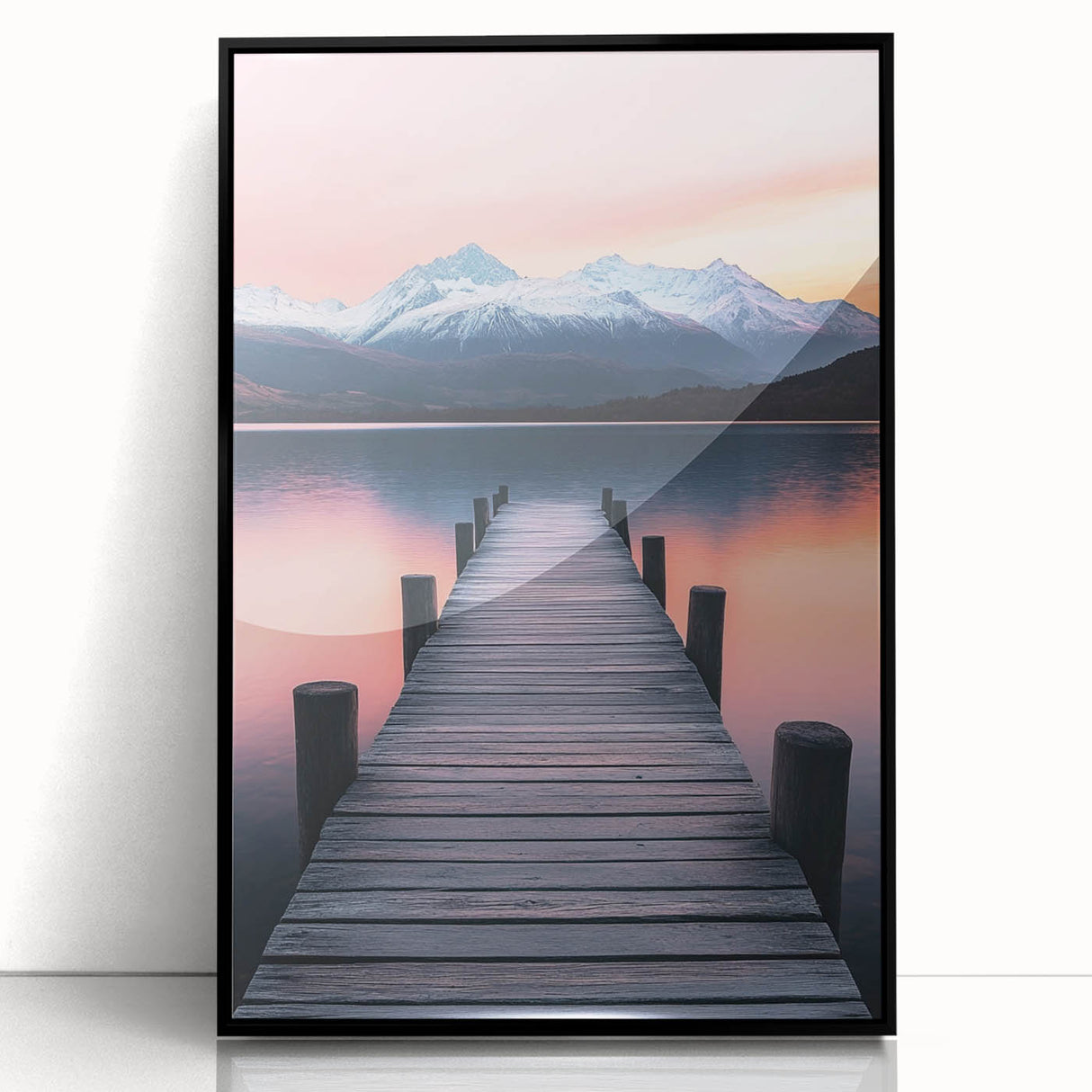 Tranquil Pier Sunset – Scenic Landscape & Nature Art Prints