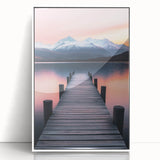 Tranquil Pier Sunset – Scenic Landscape & Nature Art Prints