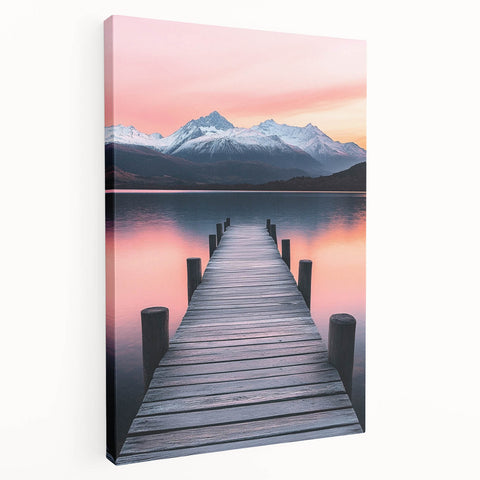 Tranquil Pier Sunset – Scenic Landscape & Nature Art Prints