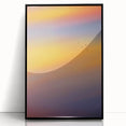 Abstract Minimalist Landscape Paintings – Birds in Sunset Gradient Sky