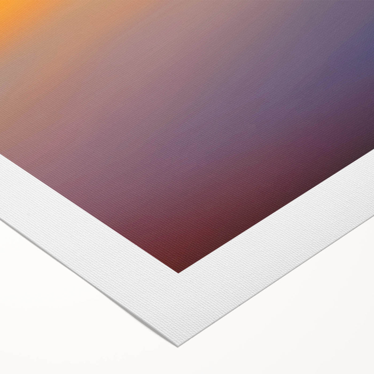 Abstract Minimalist Landscape Paintings – Birds in Sunset Gradient Sky