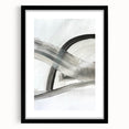 Contemporary Abstract Art – Minimalist Gray & White Modern Painting