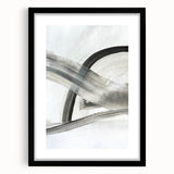 Contemporary Abstract Art – Minimalist Gray & White Modern Painting