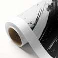 Bold Black and White Abstract Wall Art - Expressive Brushstroke Canvas