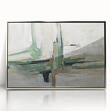 Minimal Sage Balance – Geometric Abstract Art Prints for Interiors