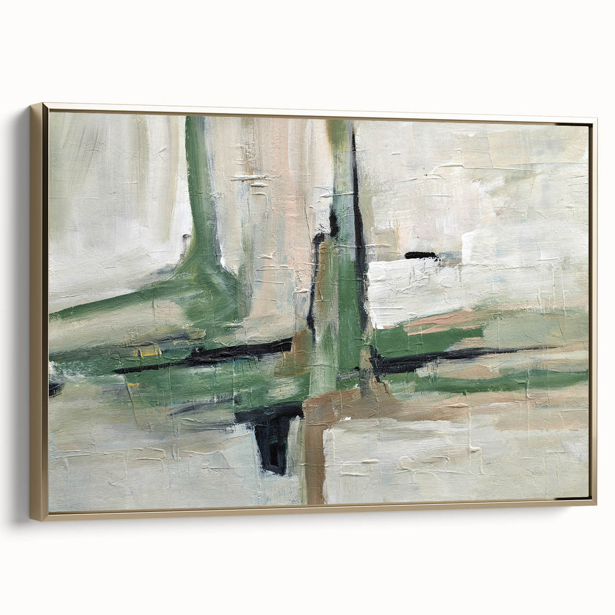 Minimal Sage Balance – Geometric Abstract Art Prints for Interiors