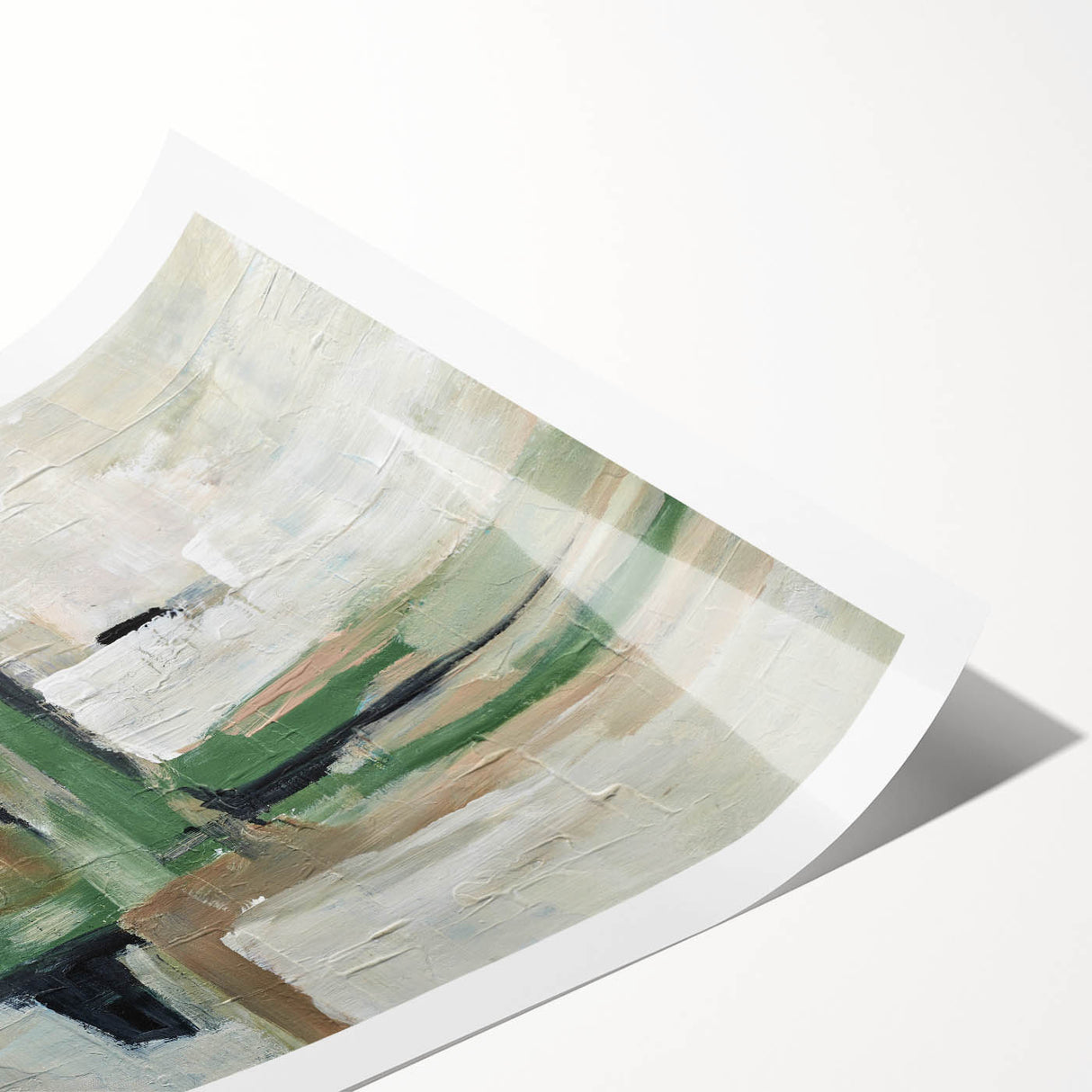 Minimal Sage Balance – Geometric Abstract Art Prints for Interiors