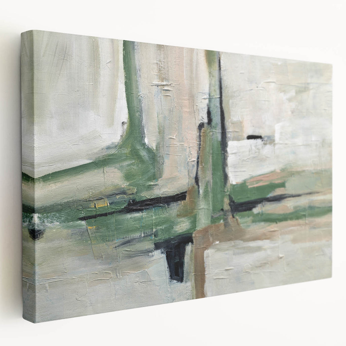 Minimal Sage Balance – Geometric Abstract Art Prints for Interiors