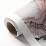 Luxury Abstract Wall Art – Black, White & Blush Pink Canvas