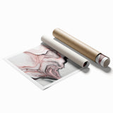 Luxury Abstract Wall Art – Black, White & Blush Pink Canvas