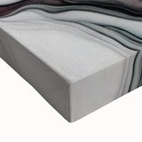 Luxury Abstract Wall Art – Black, White & Blush Pink Canvas