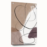 Earthen Harmony Abstracts – Neutral Minimalist Line Art Wall Print