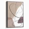 Earthen Harmony Abstracts – Neutral Minimalist Line Art Wall Print