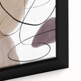 Earthen Harmony Abstracts – Neutral Minimalist Line Art Wall Print