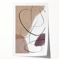 Earthen Harmony Abstracts – Neutral Minimalist Line Art Wall Print