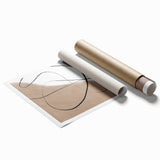 Earthen Harmony Abstracts – Neutral Minimalist Line Art Wall Print