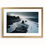 Stormy Black Sand Beach – Fine Art Ocean Photography