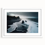 Stormy Black Sand Beach – Fine Art Ocean Photography