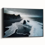 Stormy Black Sand Beach – Fine Art Ocean Photography