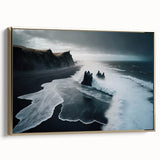Stormy Black Sand Beach – Fine Art Ocean Photography