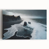 Stormy Black Sand Beach – Fine Art Ocean Photography