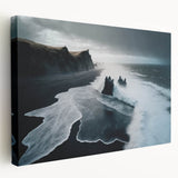 Stormy Black Sand Beach – Fine Art Ocean Photography