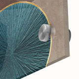 Abstract Art for Sale - Teal and Brown Geometric Canvas Print