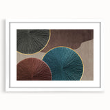 Abstract Art for Sale - Teal and Brown Geometric Canvas Print