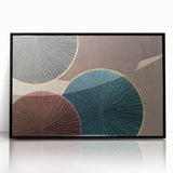 Abstract Art for Sale - Teal and Brown Geometric Canvas Print