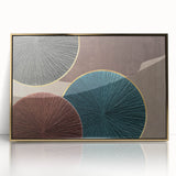 Abstract Art for Sale - Teal and Brown Geometric Canvas Print