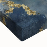 Calming Landscape Acrylic Prints – Navy & Gold Abstract Art